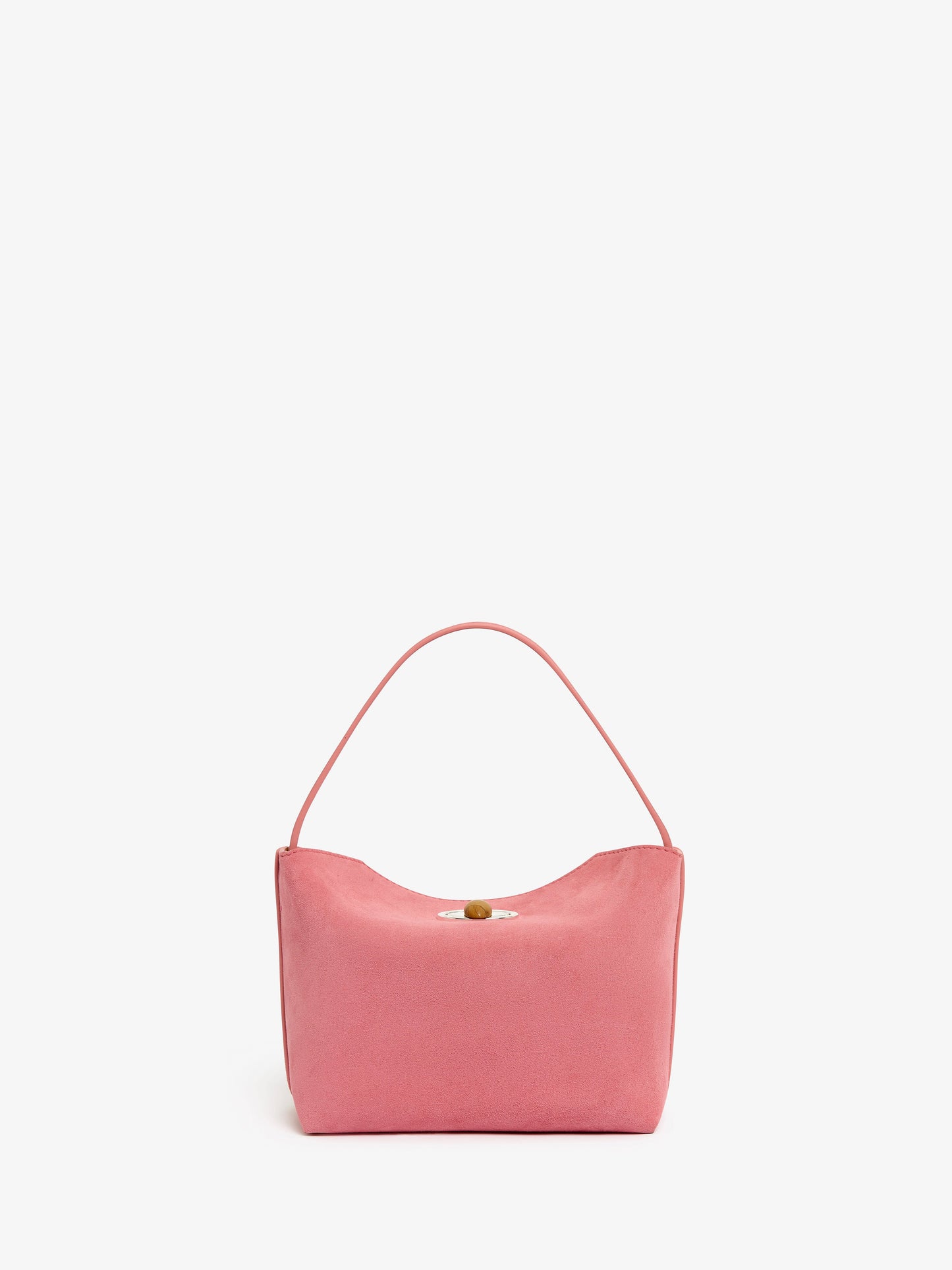 CHRISTOPHER ESBER Turnlock Suede Mini Bag (Bubblegum)