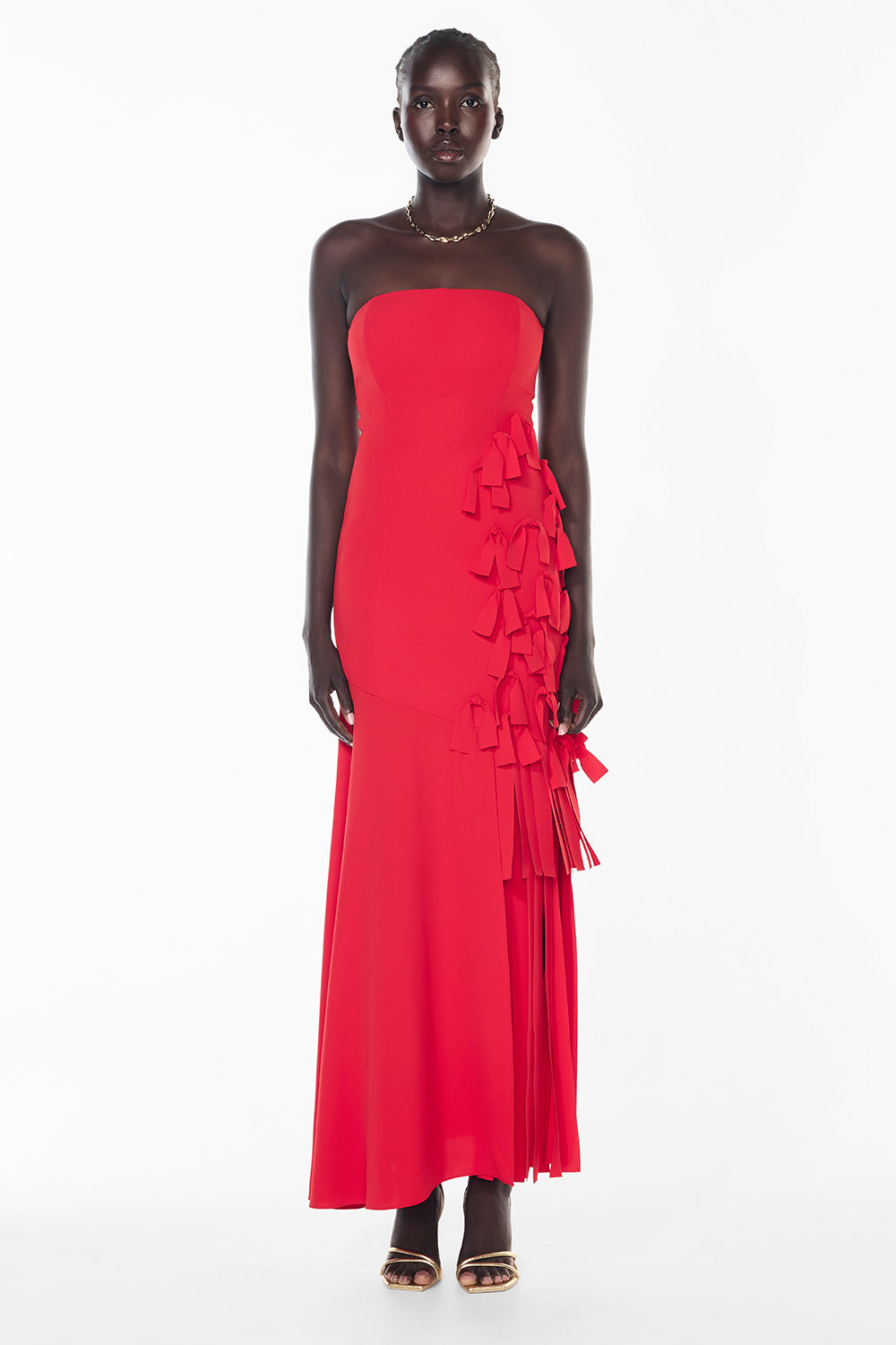 La Premiere Strapless Dress (Red)