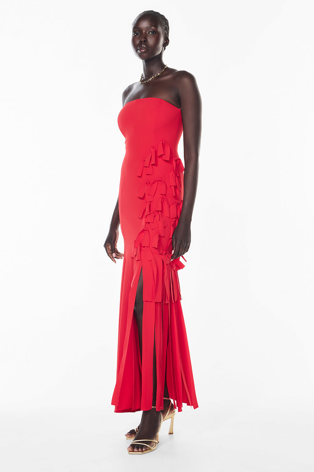 La Premiere Strapless Dress (Red)