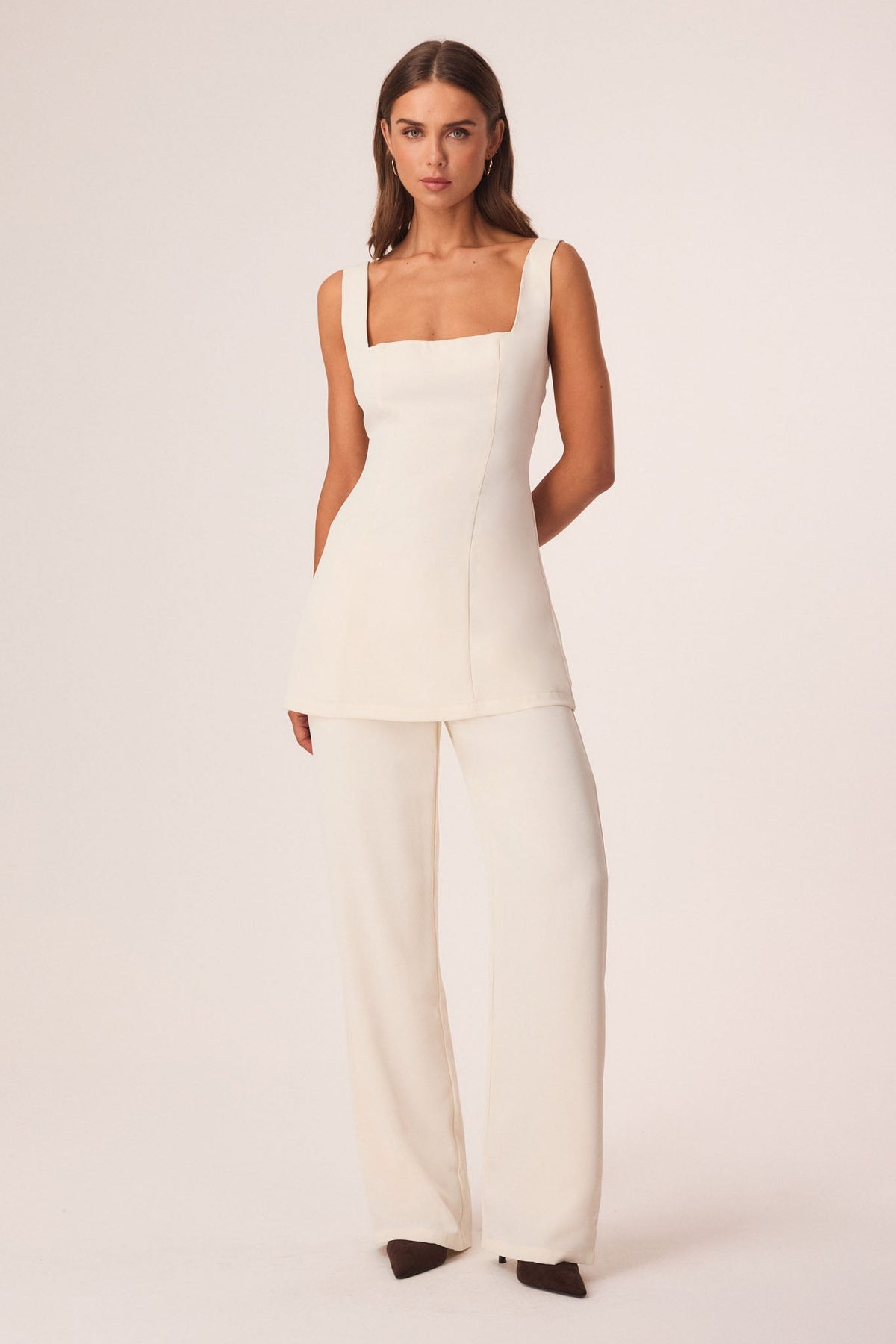 SNDYS KAE MINI DRESS (Off White)