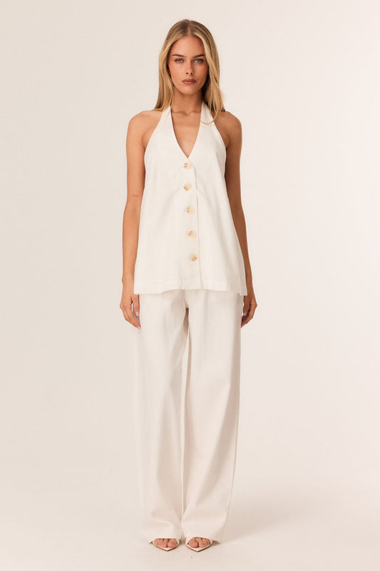 Image of Jeans. Productname: SNDYS LUKAS COTTON JEANS in White colour by brand - SNDYS