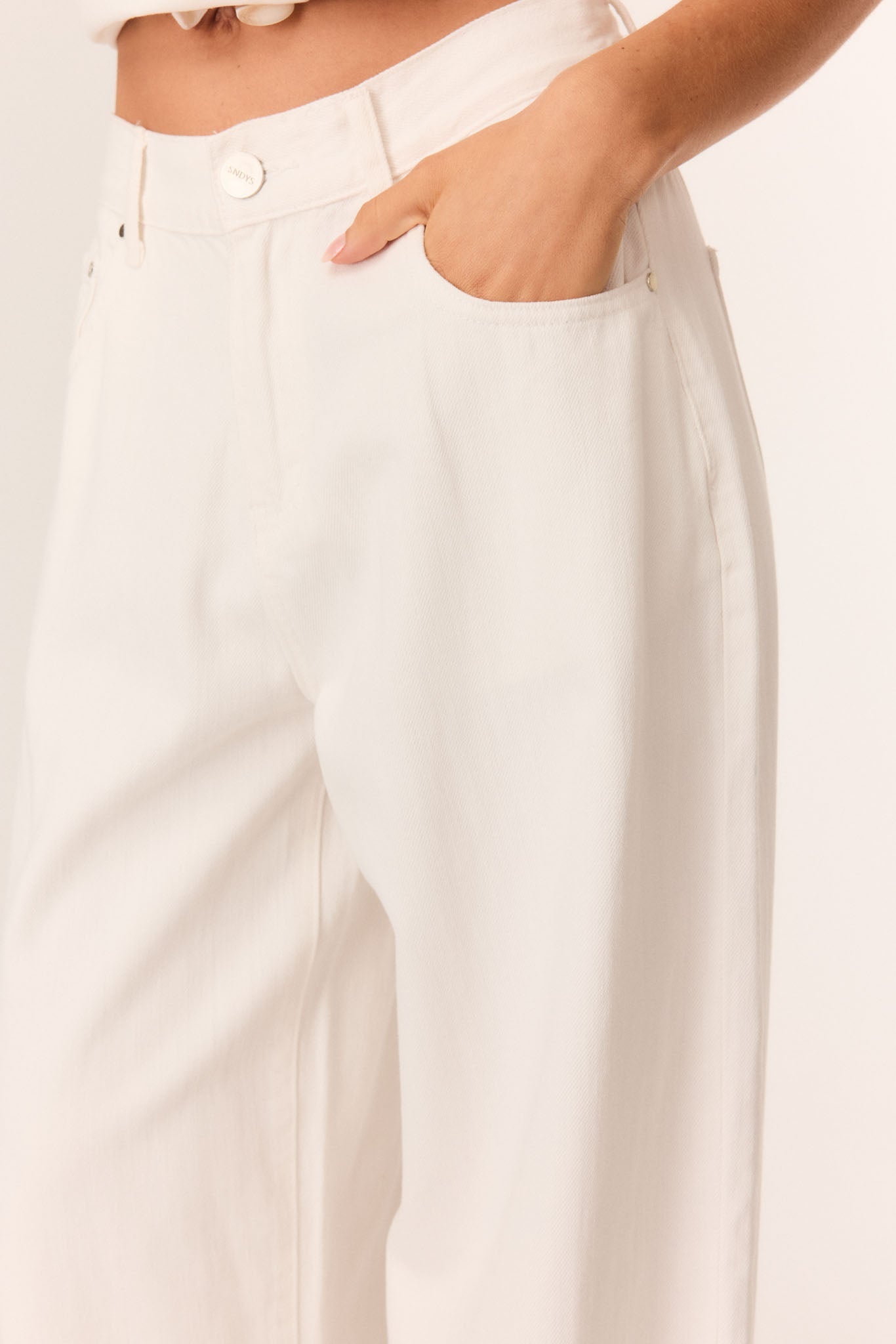 SNDYS LUKAS COTTON JEANS (White)