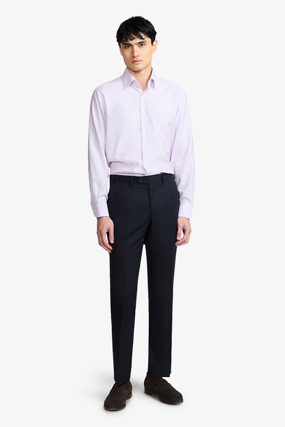Image of Shirts. Product name - Gus Formal Shirt Lilac Pink Microdesign in Pink colour by brand - Anthony Squires