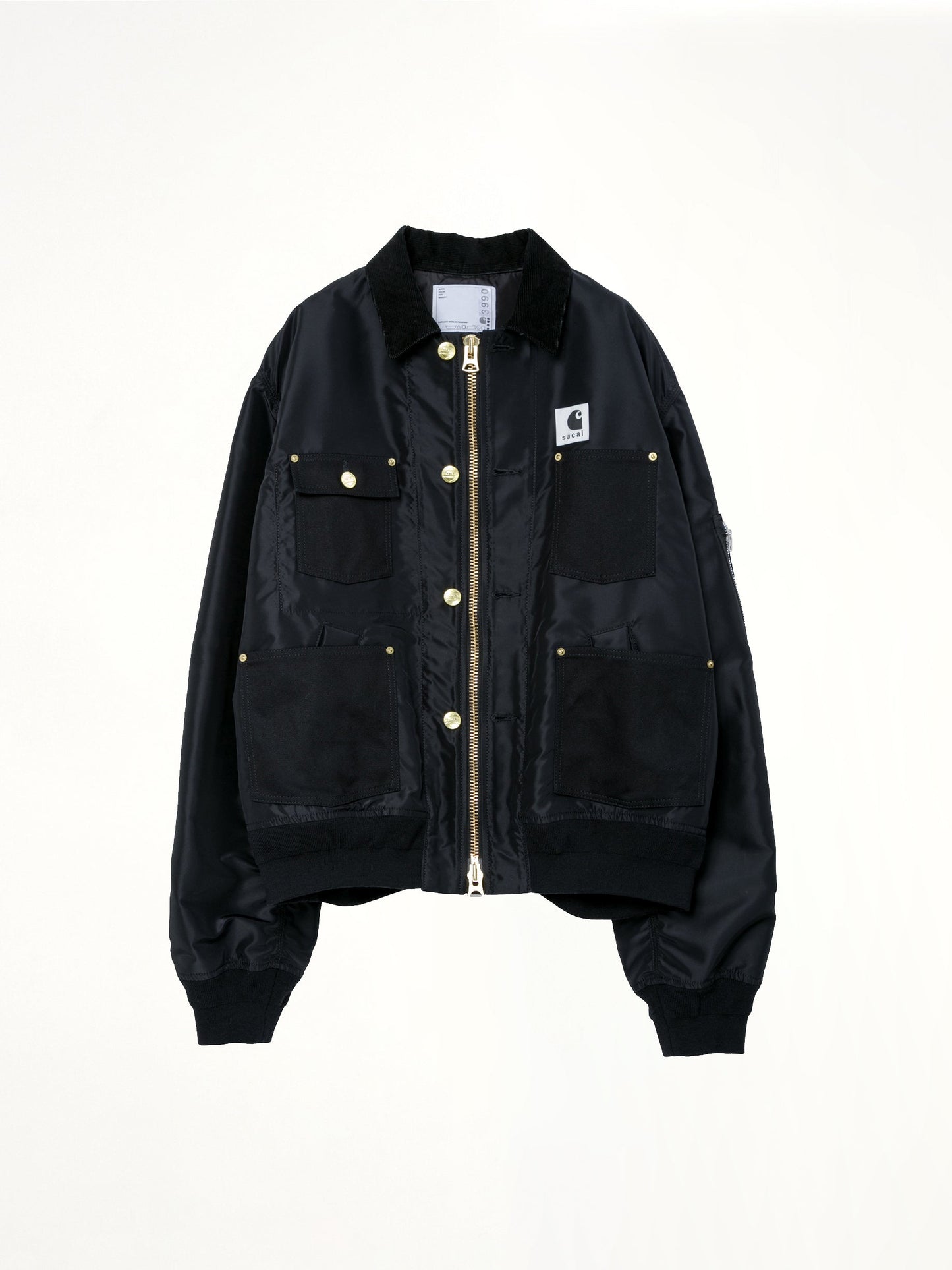 SACAI Carhartt WIP Nylon Twill x Duck Blouson (Black)