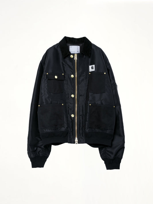 SACAI Carhartt WIP Nylon Twill x Duck Blouson (Black)