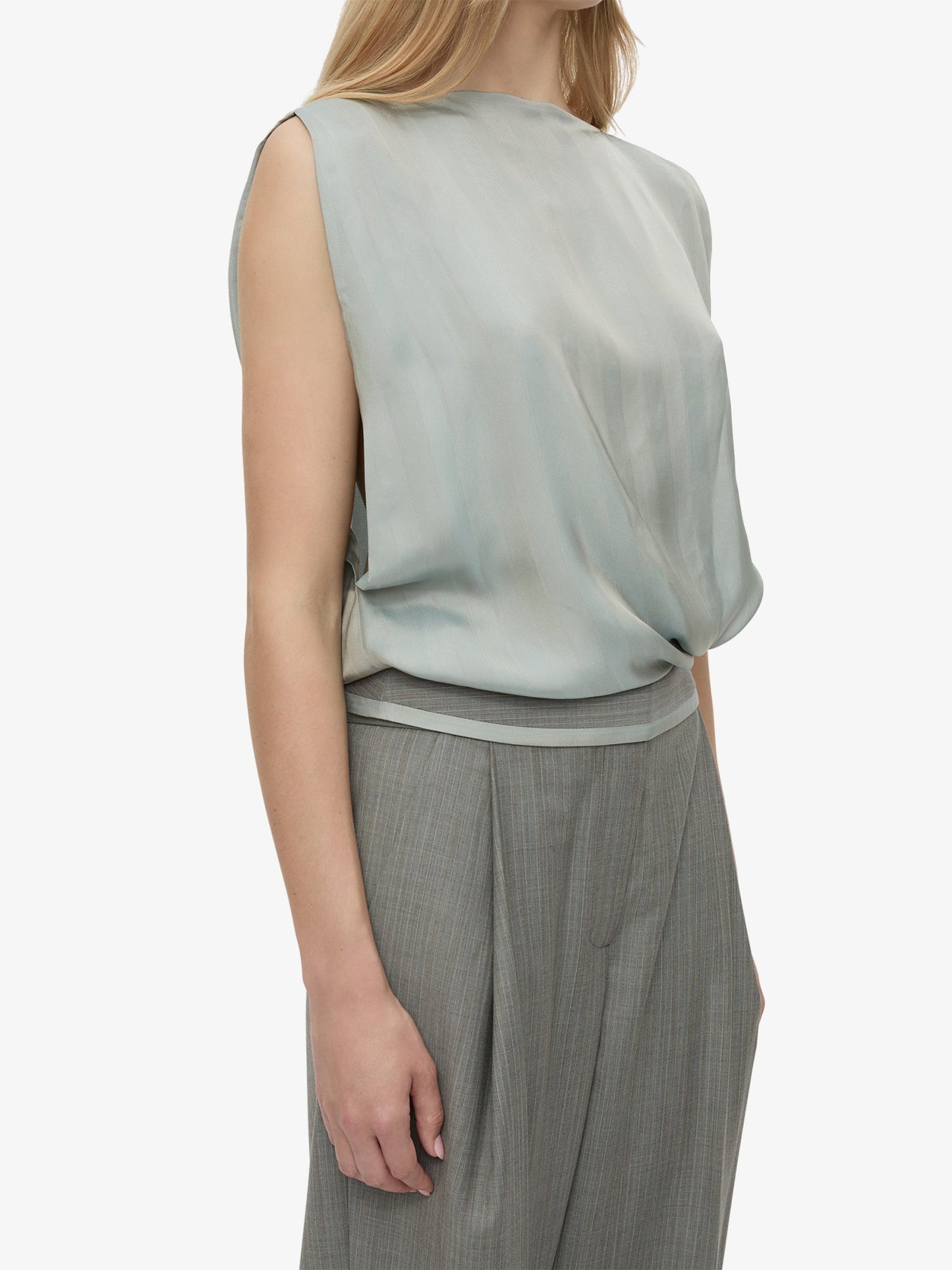 CHRISTOPHER ESBER Sashed Tailored Trouser (Stripe)
