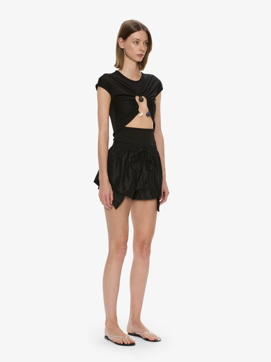 CHRISTOPHER ESBER Hiero Crystal Capped Tee (Black)