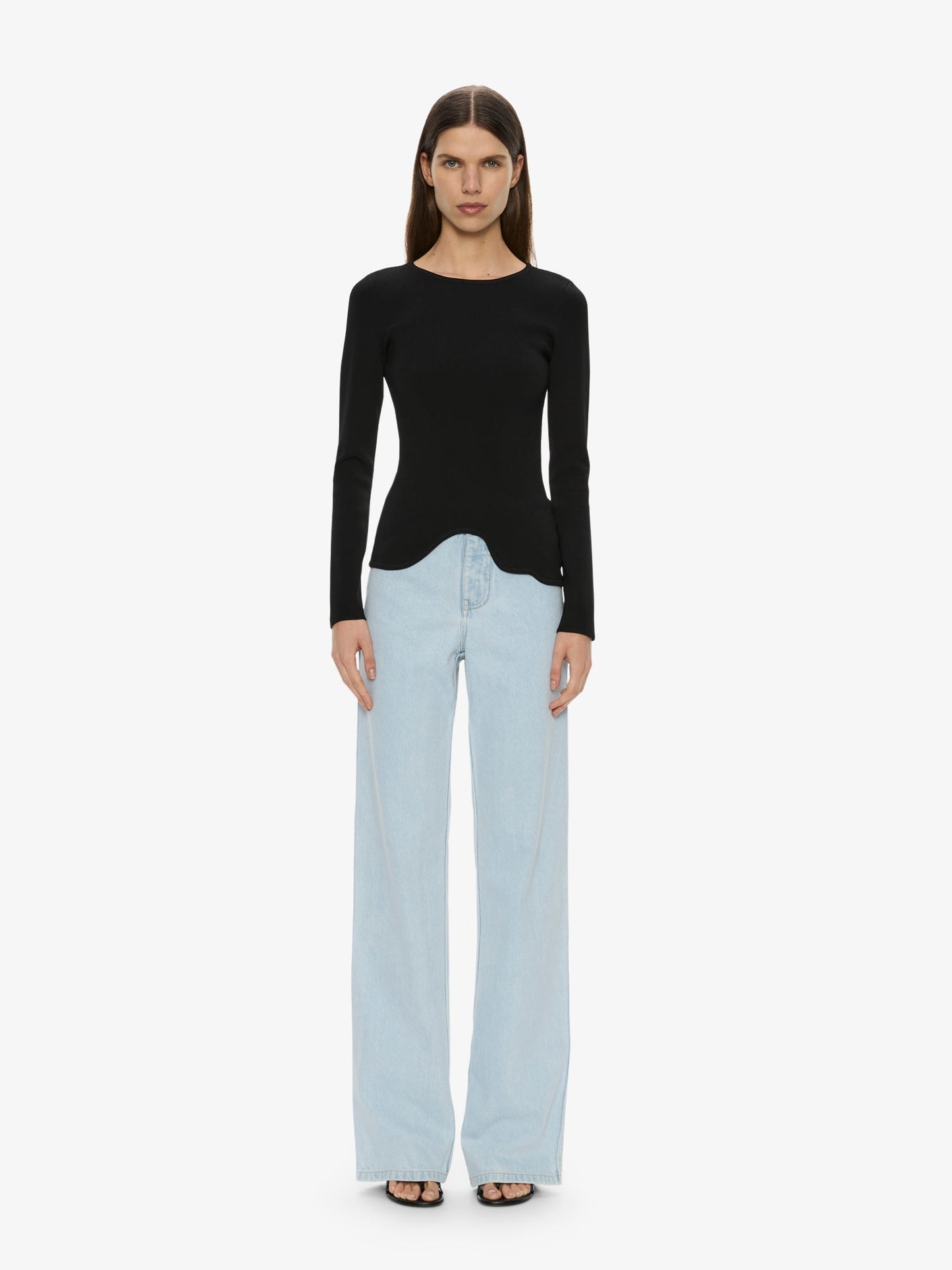 Image of Jeans. Productname: Christopher Esber Deconstruct Denim Jean in Vapour colour by brand - Christopher Esber