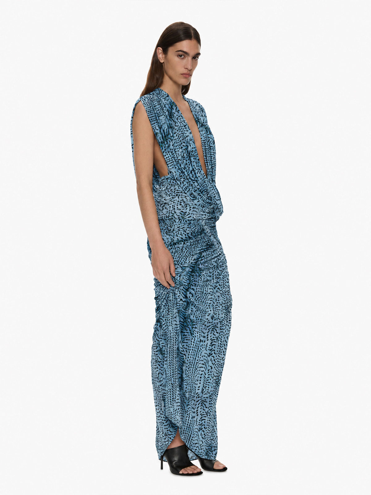 CHRISTOPHER ESBER Orion Midi Skirt (Petrol)