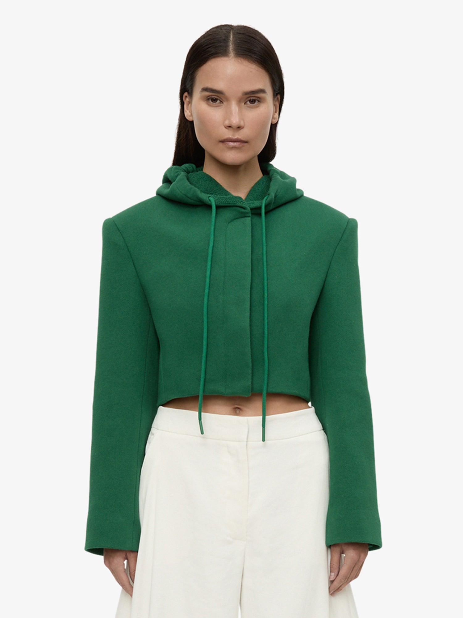 Image of Coats & Jackets. Productname: Noa Hoodie in Leaf colour by brand - CHRISTOPHER ESBER