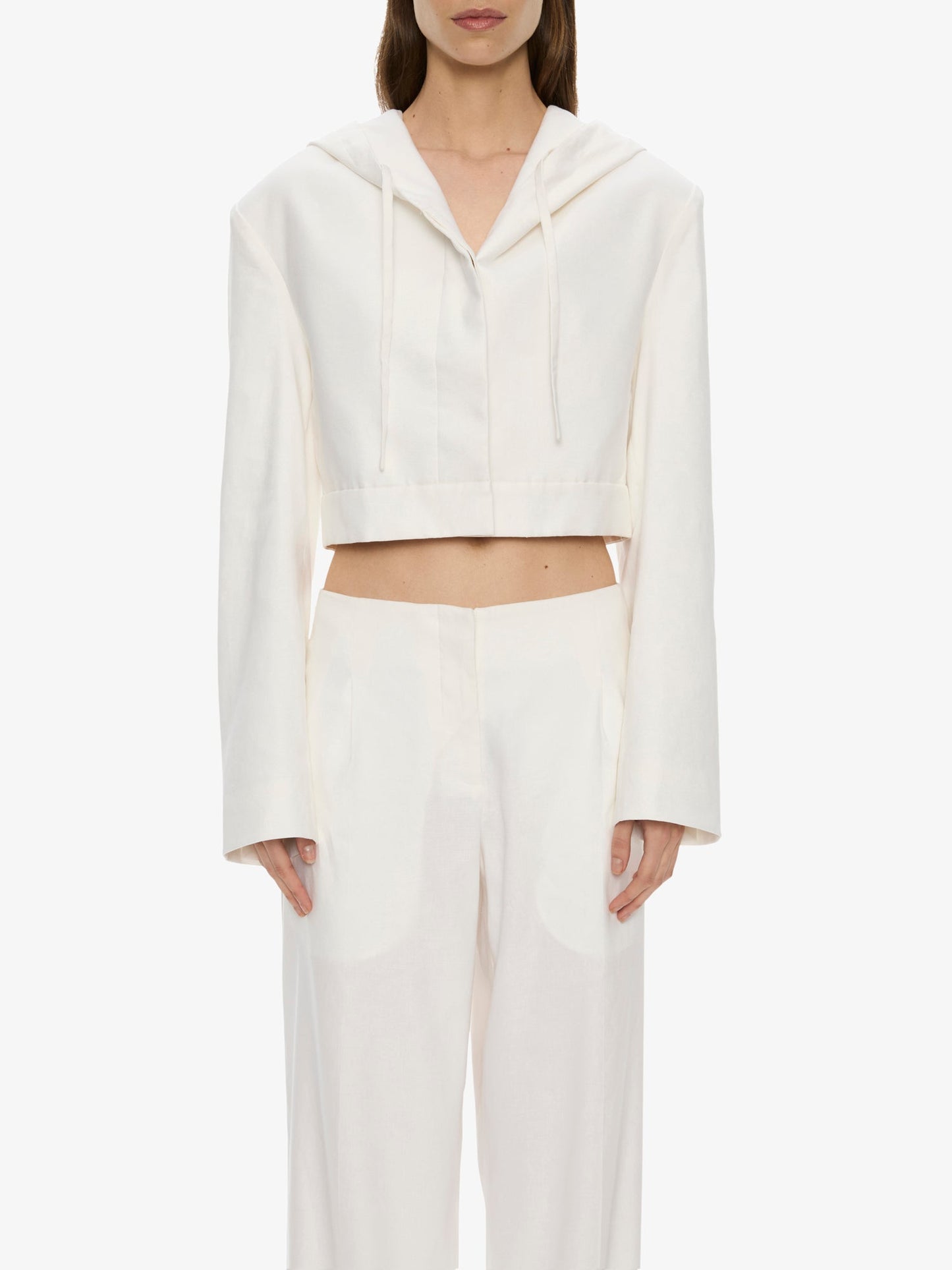 CHRISTOPHER ESBER Noa Linen Hoodie (White)