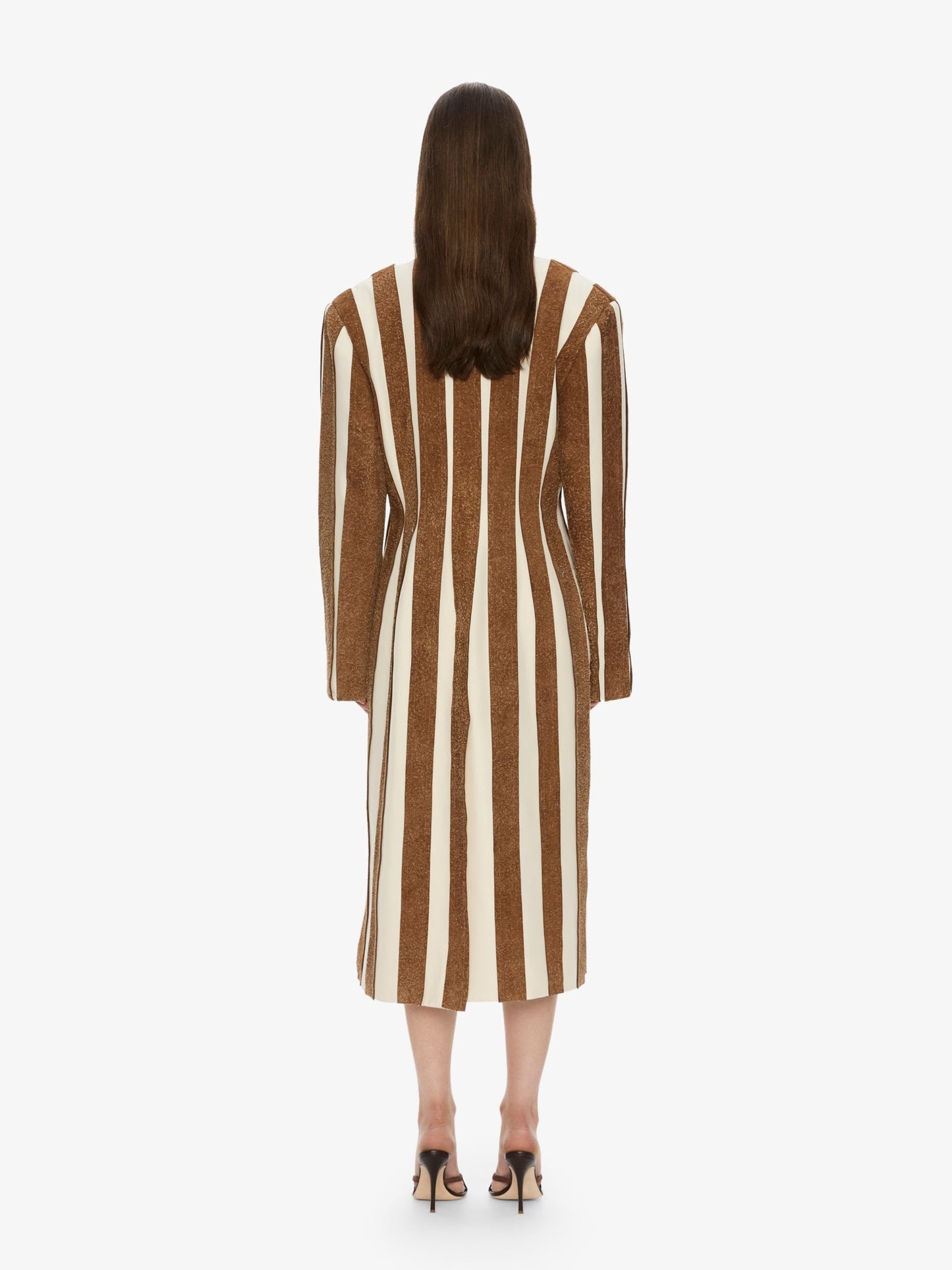 CHRISTOPHER ESBER Tropic Leather Panelled Coat (Coconut)