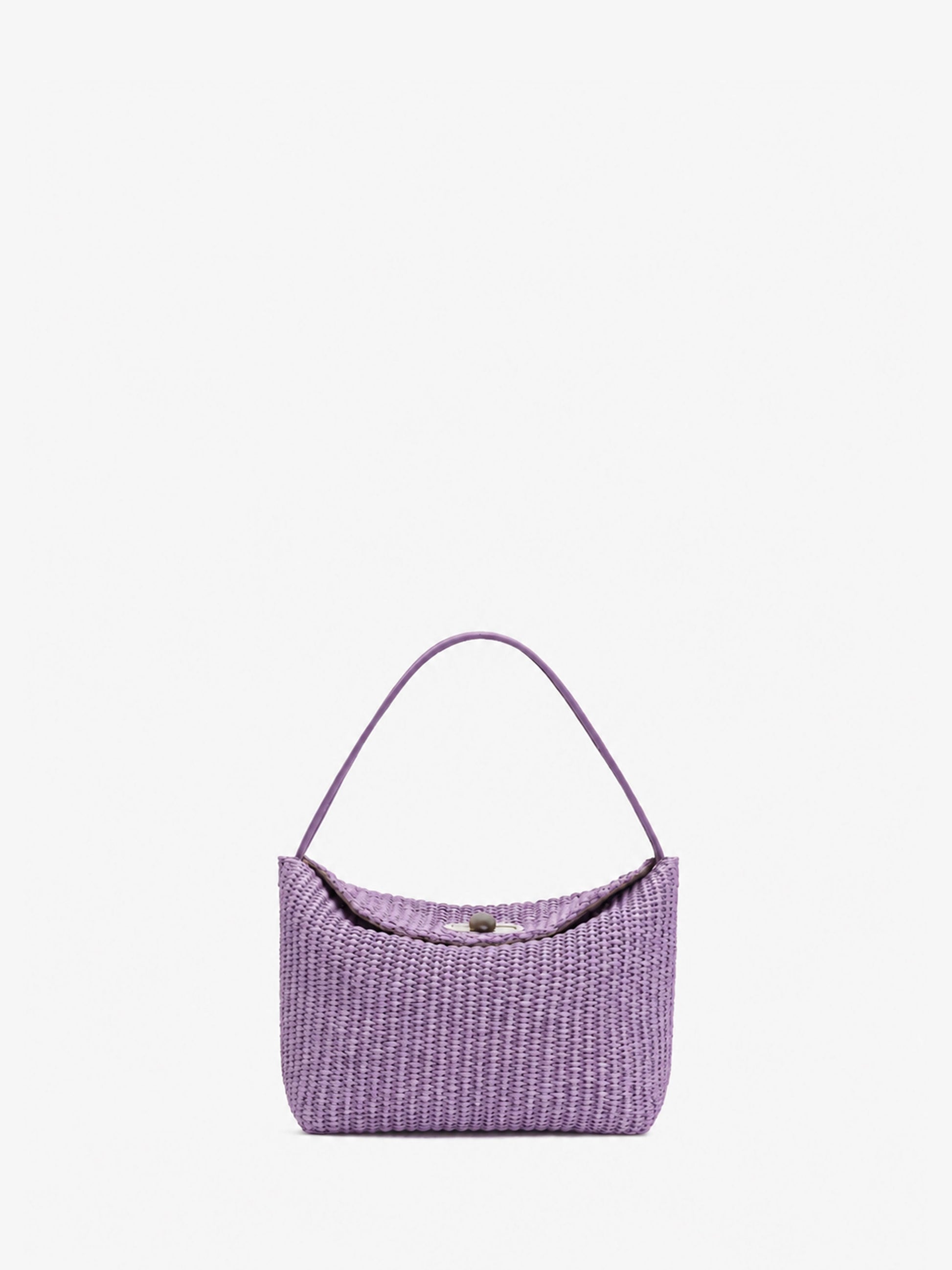 Image of Bags. Product name - Turnlock Raffia Mini Bag in Bag colour by brand - CHRISTOPHER ESBER