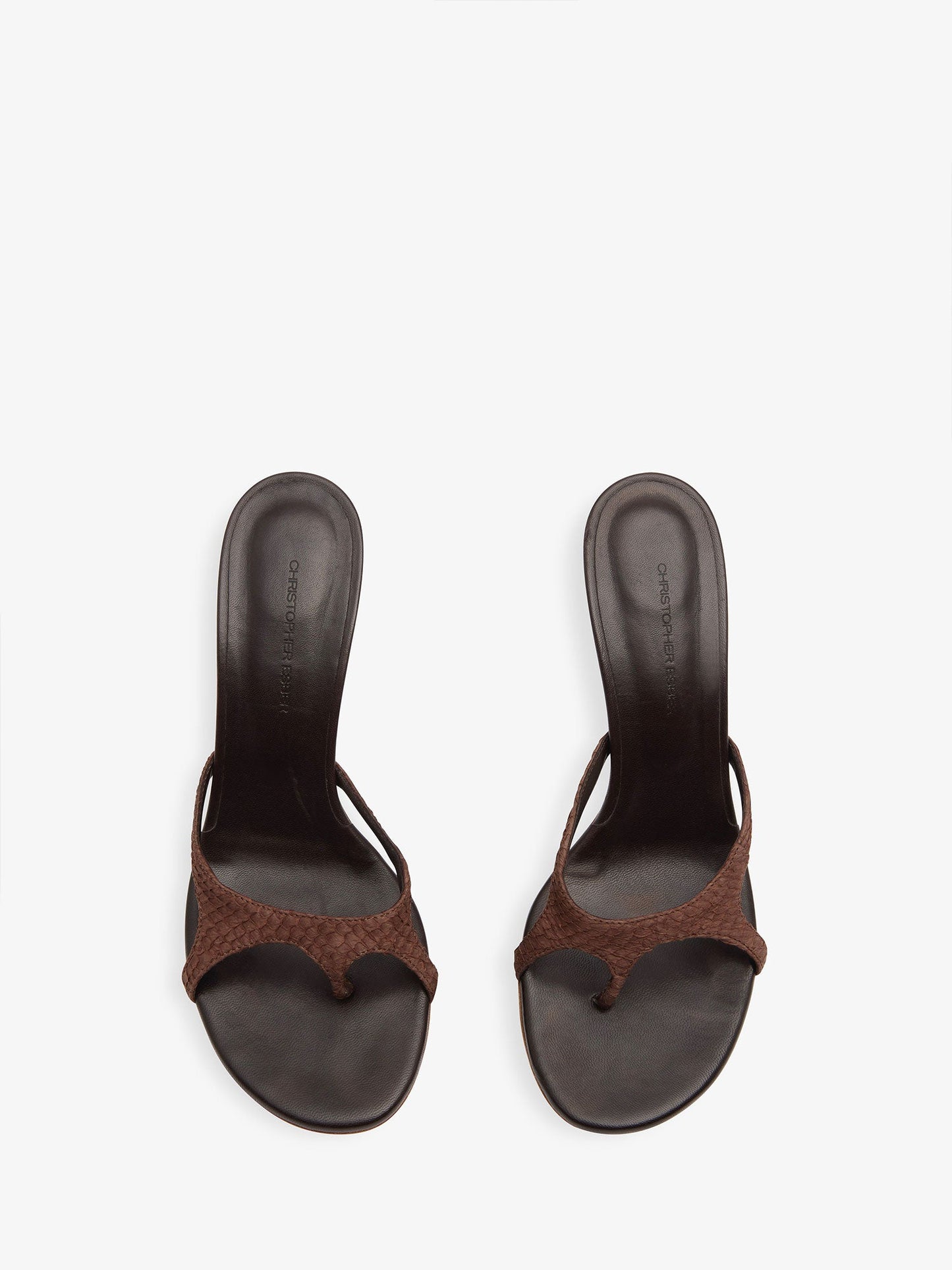CHRISTOPHER ESBER Alocasia Heel (Chocolate)