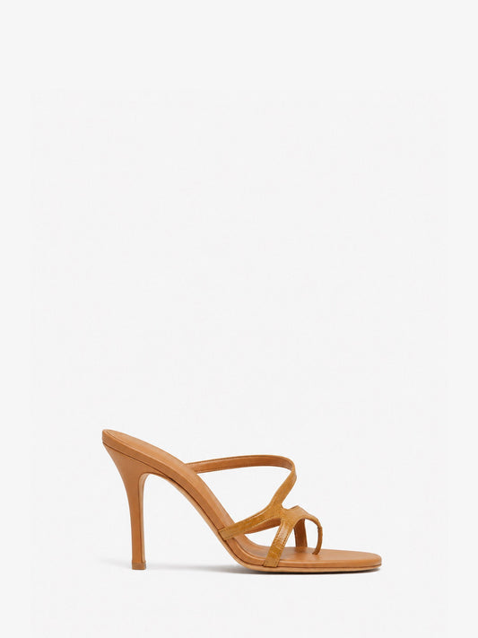 Image of Heels. Product name - Calathea Heel in Amber colour by brand - CHRISTOPHER ESBER