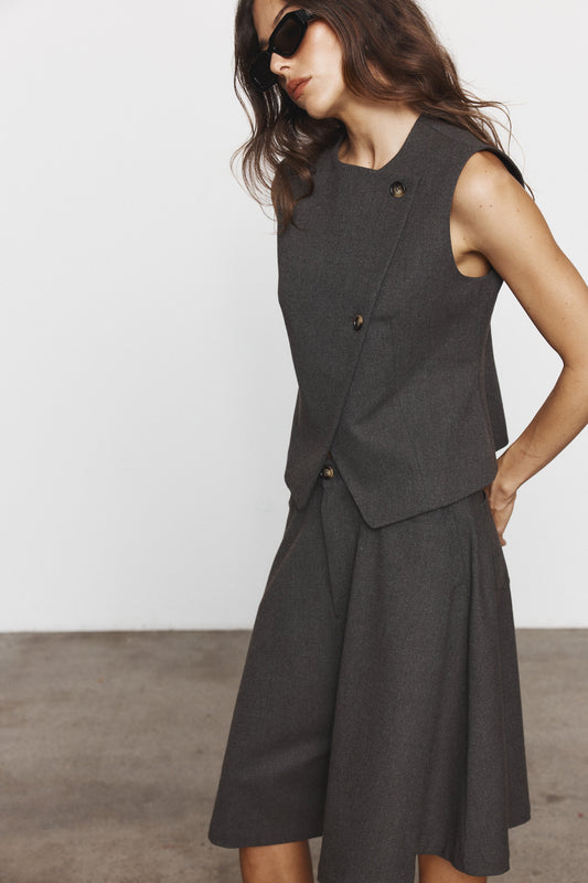 Blanca Studio Jasmine Vest (Charcoal)
