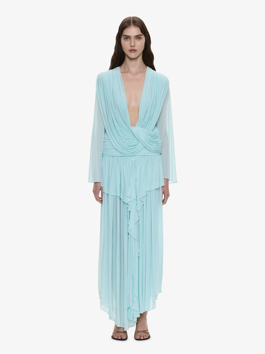 CHRISTOPHER ESBER Ripple Drape Long Sleeve Top (Mint)