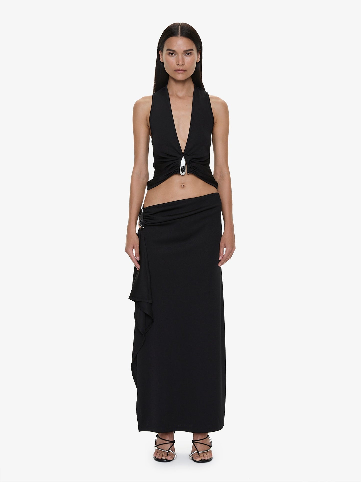 CHRISTOPHER ESBER Crystal Pendant Tank (Black)