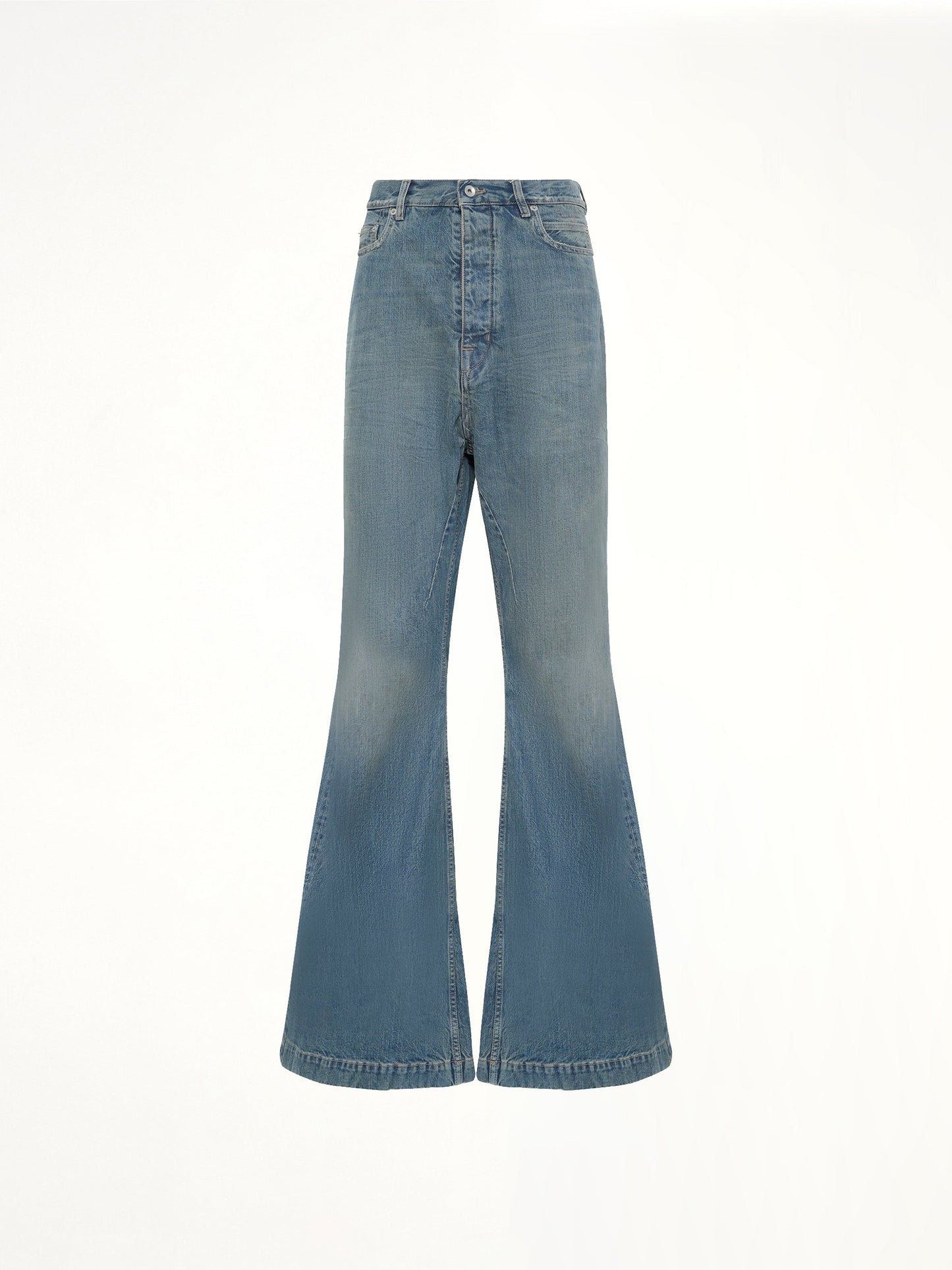 RICK OWENS DRKSHDW Bolan Bootcut Jeans (Blue)