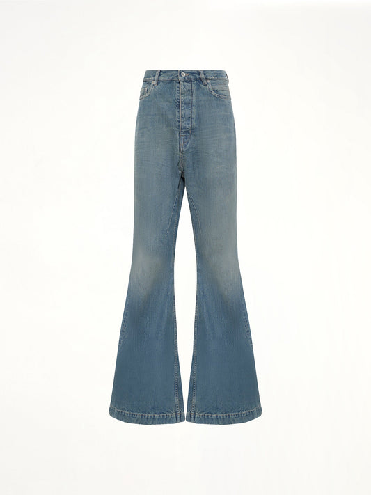 RICK OWENS DRKSHDW Bolan Bootcut Jeans (Blue)