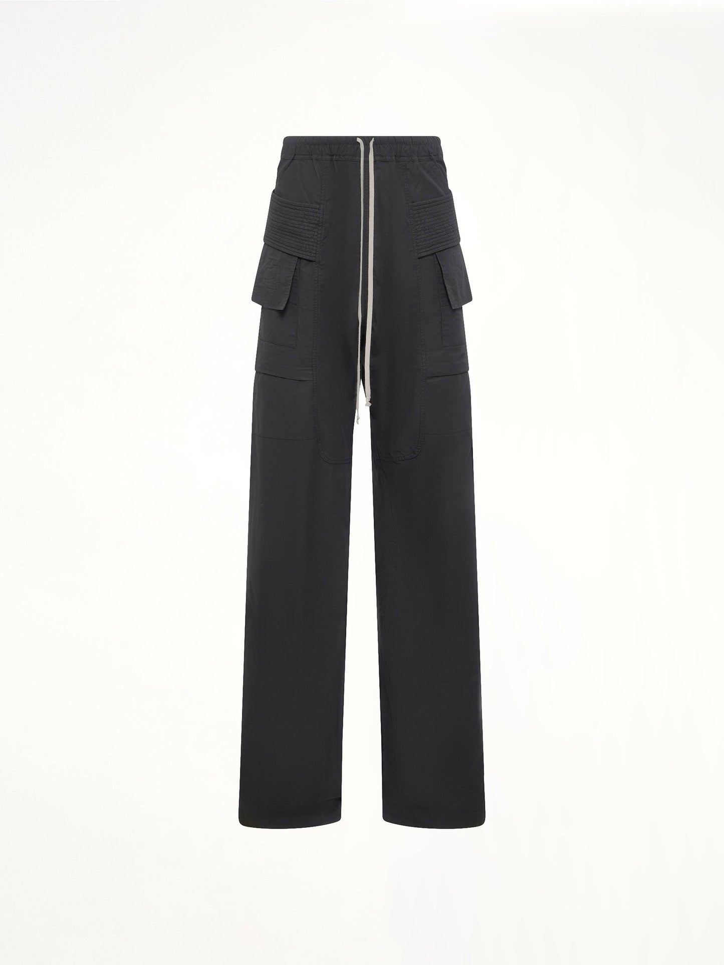 RICK OWENS DRKSHDW Creatch Wide Cargo Drawstring (Black)