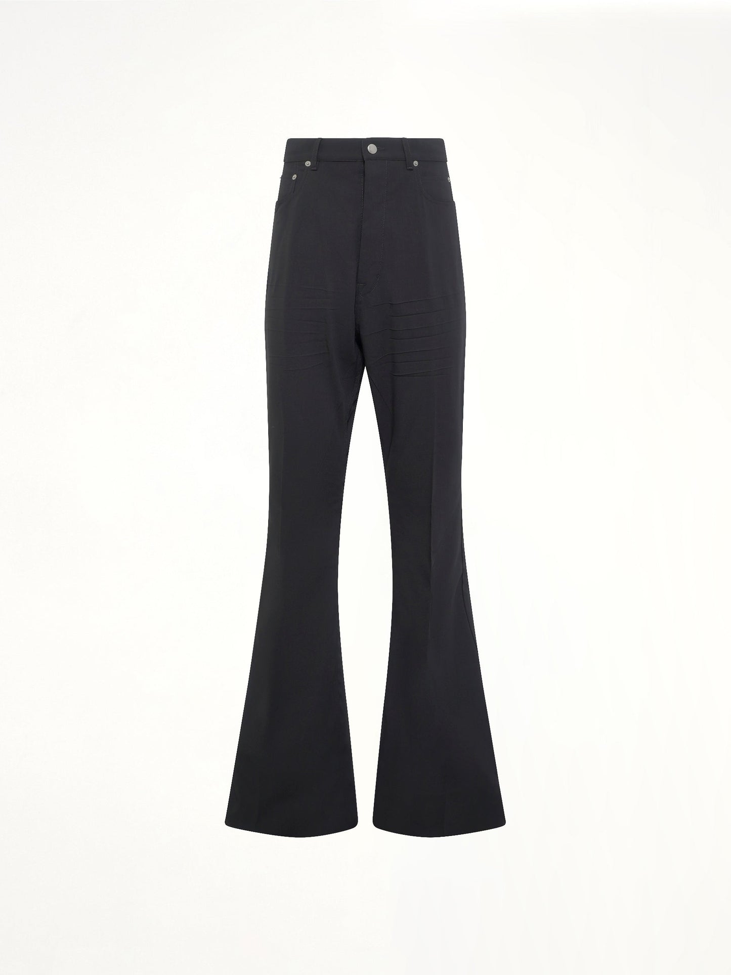 RICK OWENS Wool Bolan Bootcut (Black)