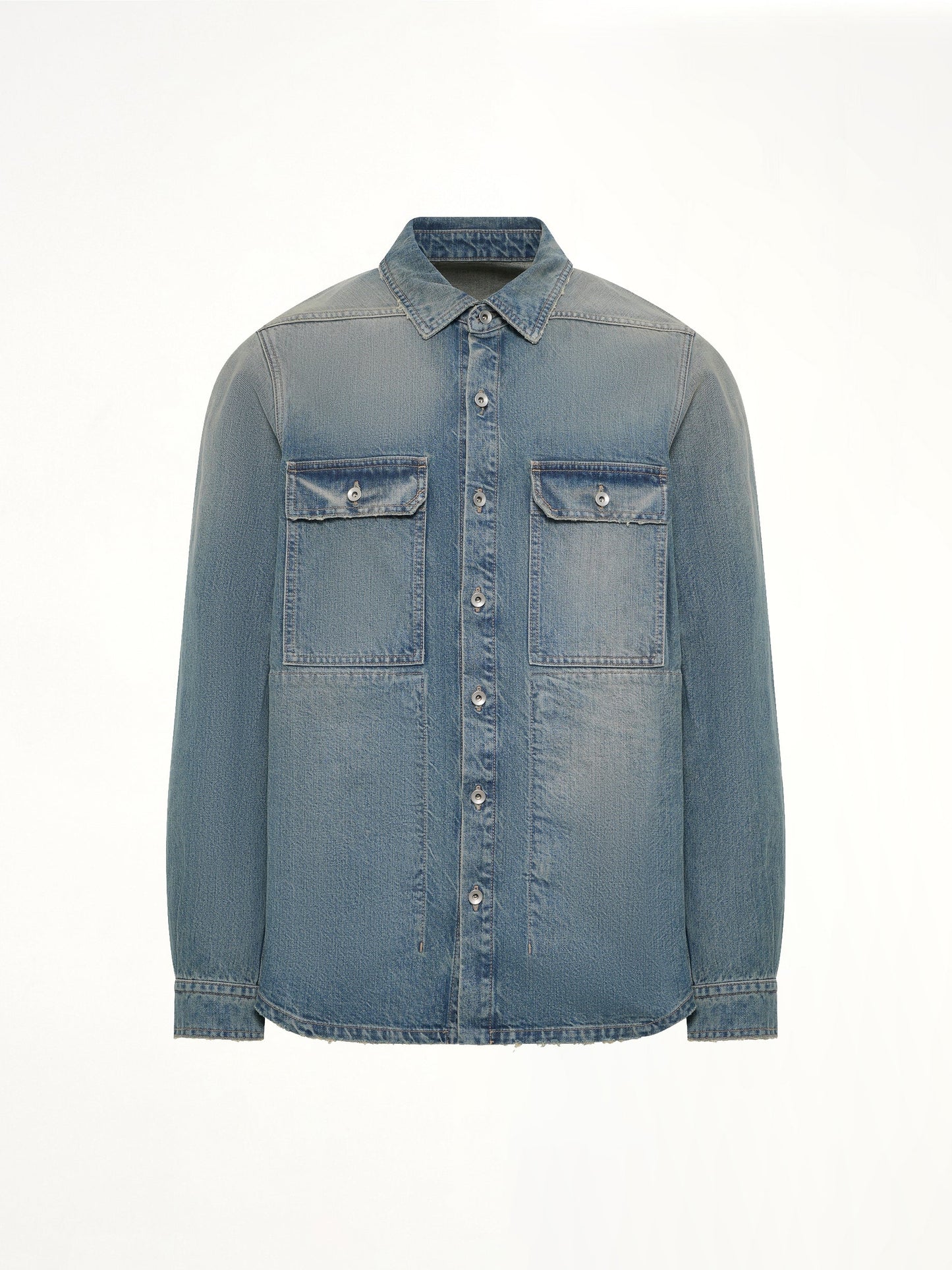 RICK OWENS DRKSHDW Denim Outershirt (Blue)