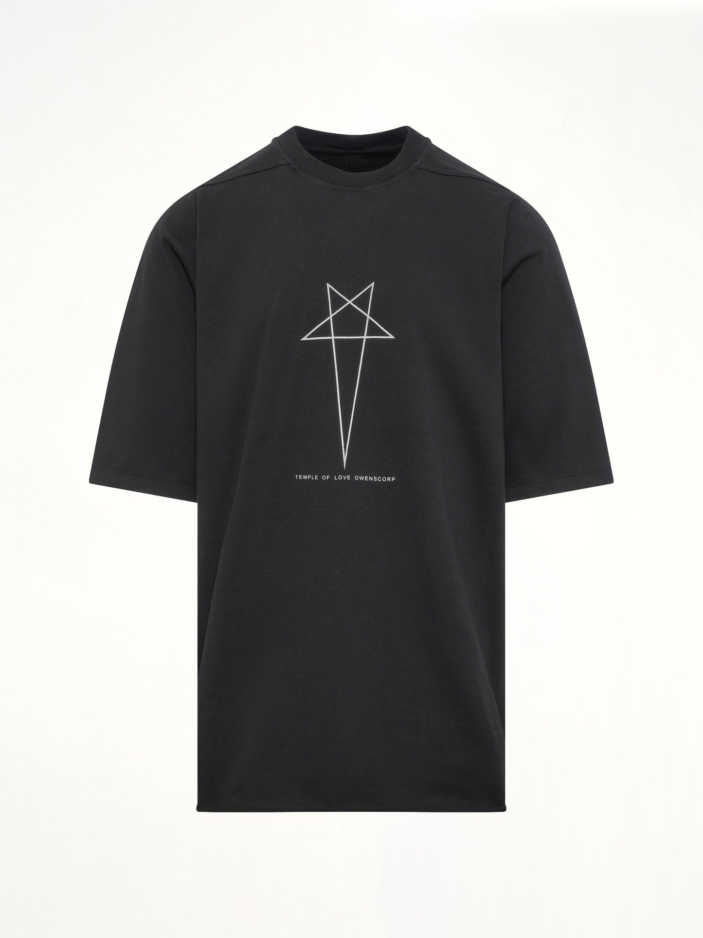 RICK OWENS DRKSHDW Pentagram Jumbo SS T-Shirt (Black)