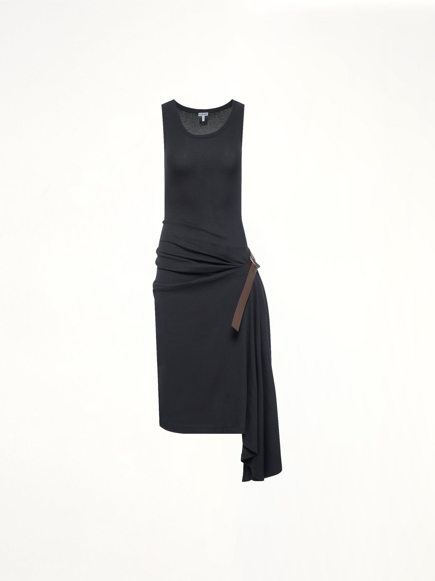 LOEWE Belted Tank Dress (Black)