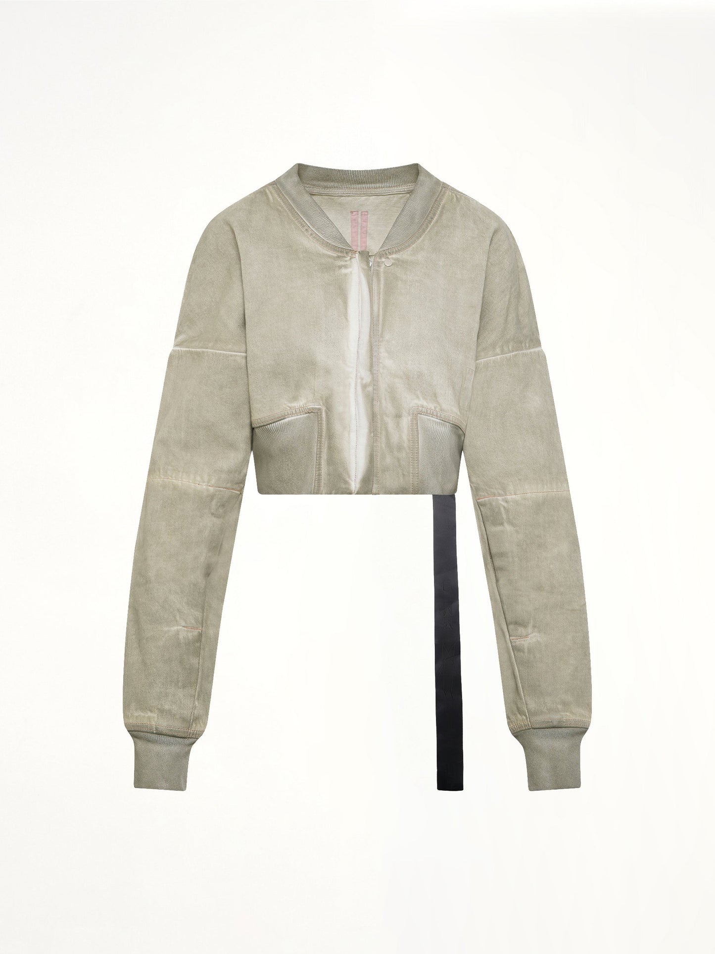 RICK OWENS DRKSHDW Flight Jacket Cropped (Beige)
