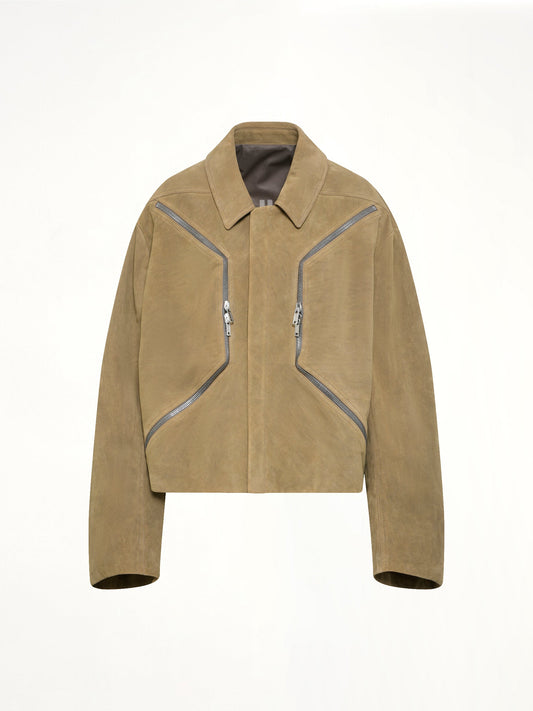 RICK OWENS Heizer Mac Jacket (Brown)