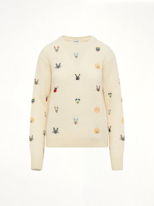 LOEWE Louis Wain Sweater (White)