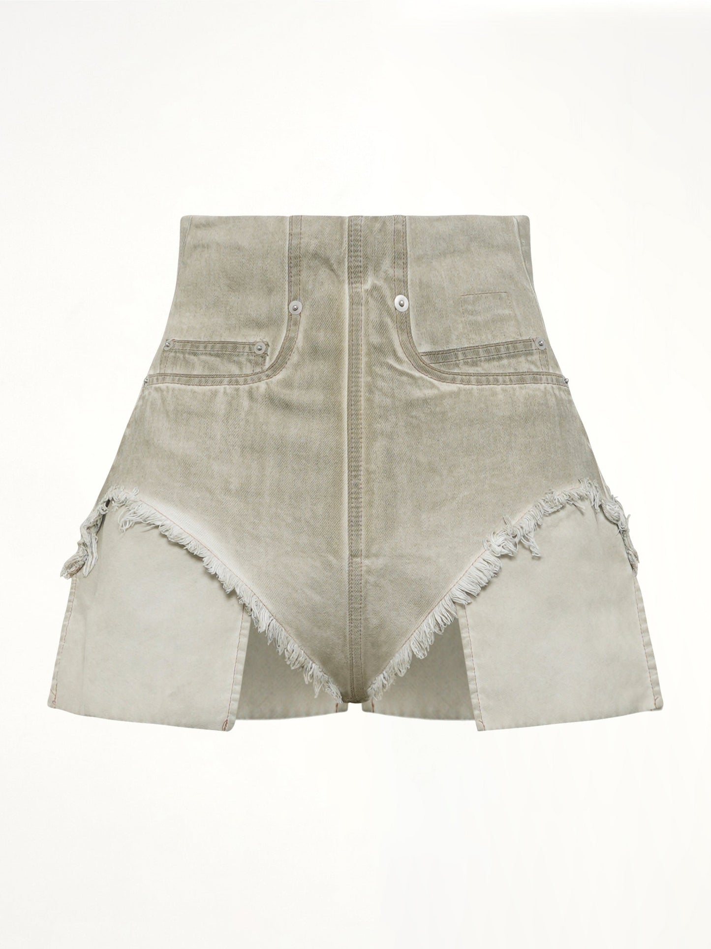 RICK OWENS DRKSHDW Dirt Cutoffs (Beige)