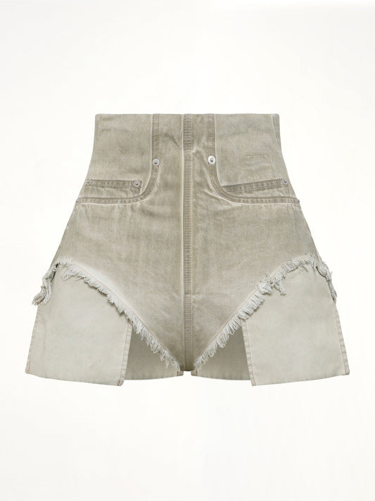 RICK OWENS DRKSHDW Dirt Cutoffs (Beige)