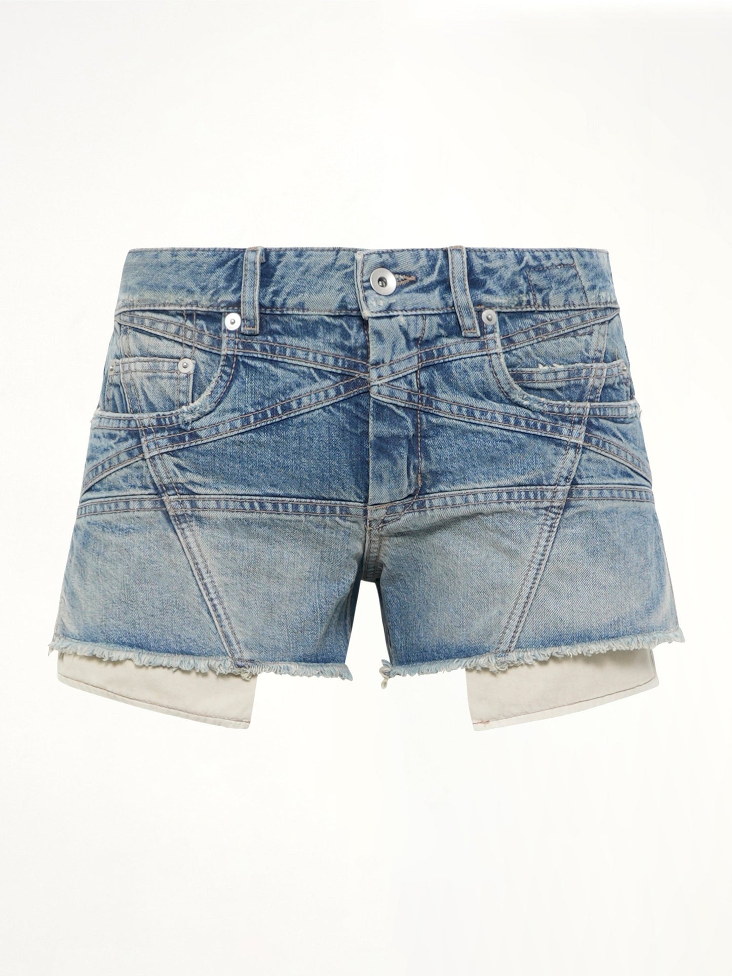 RICK OWENS DRKSHDW Lana Cut Offs (Blue)