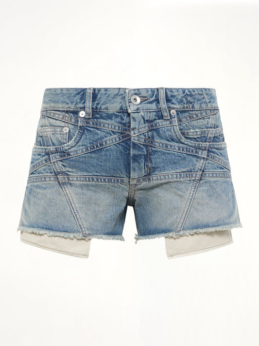 RICK OWENS DRKSHDW Lana Cut Offs (Blue)