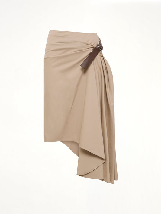 LOEWE Belted Skirt (Beige)