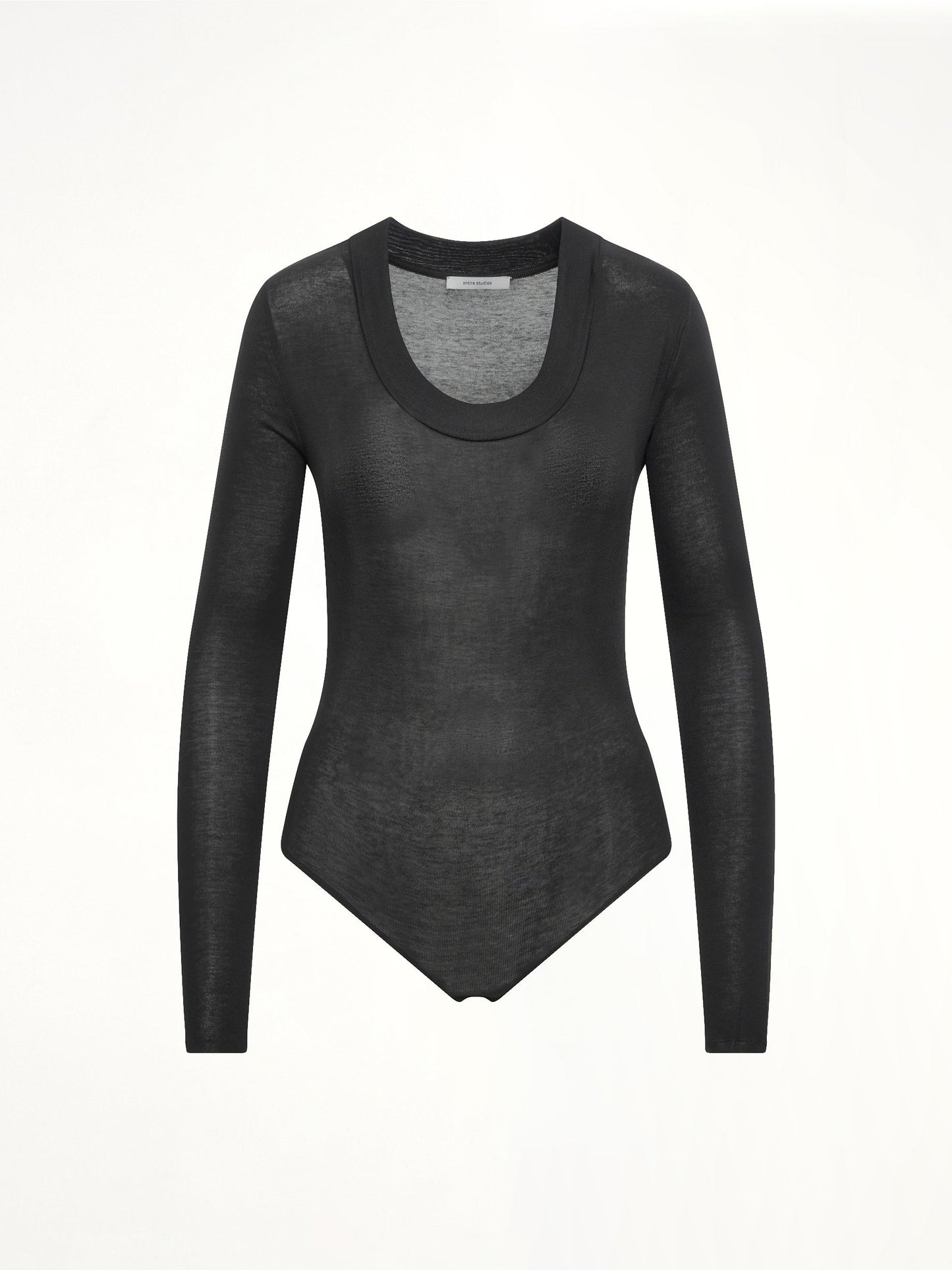 ENTIRE STUDIOS Circle Neck Bodysuit (Black)