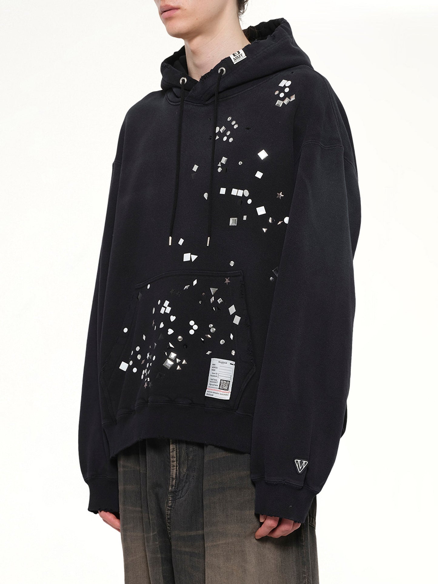 MAISON MIHARA YASUHIRO Embellished Hoodie (Black)