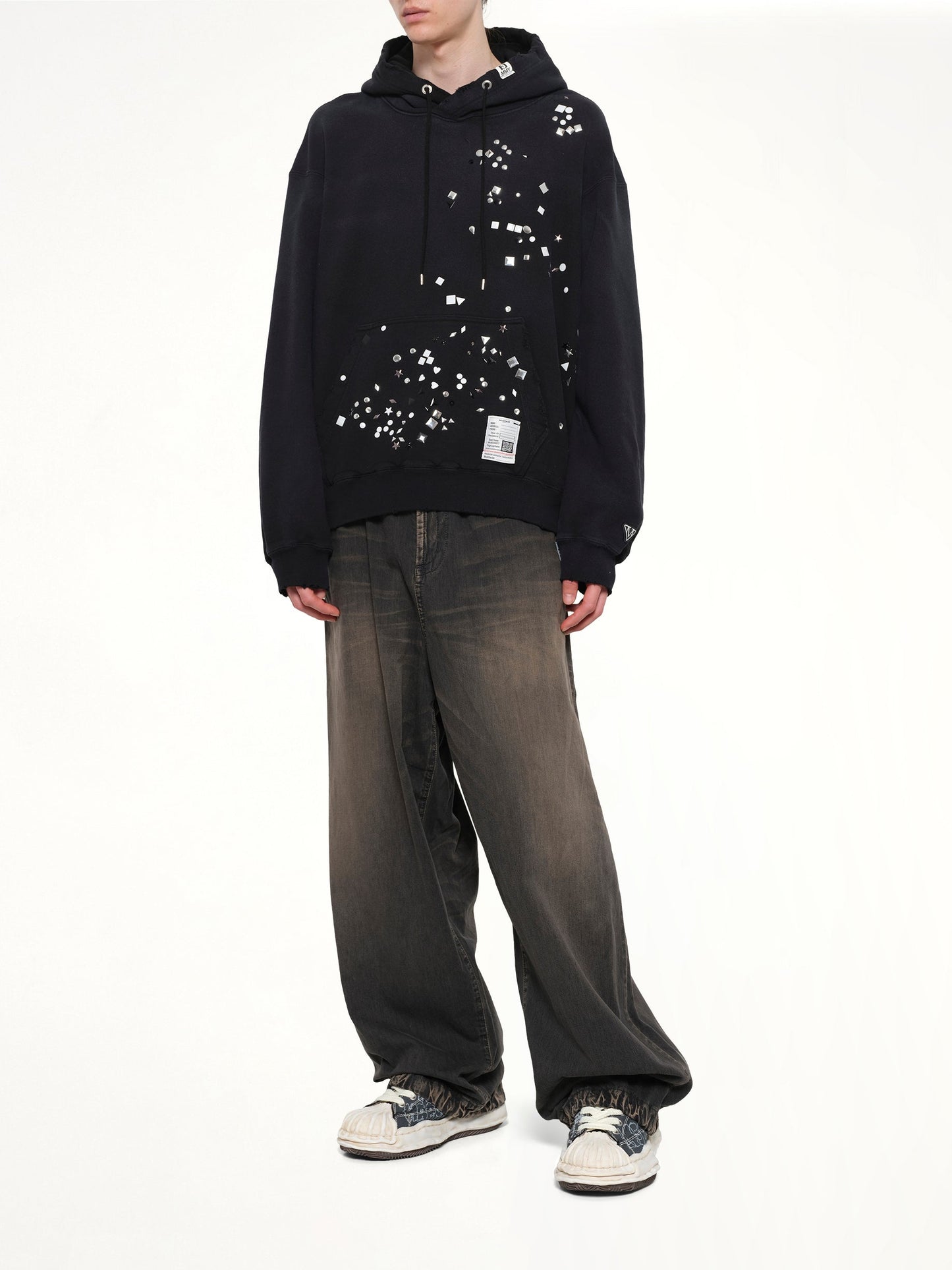 MAISON MIHARA YASUHIRO Embellished Hoodie (Black)
