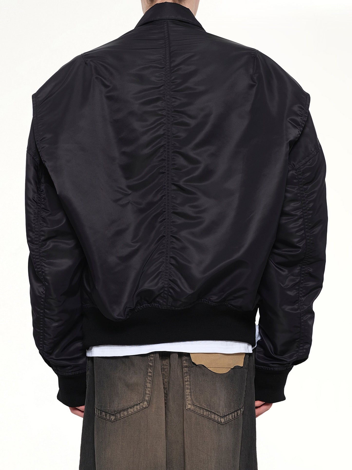 MAISON MIHARA YASUHIRO Combined Denim MA-1 Blouson (Black)