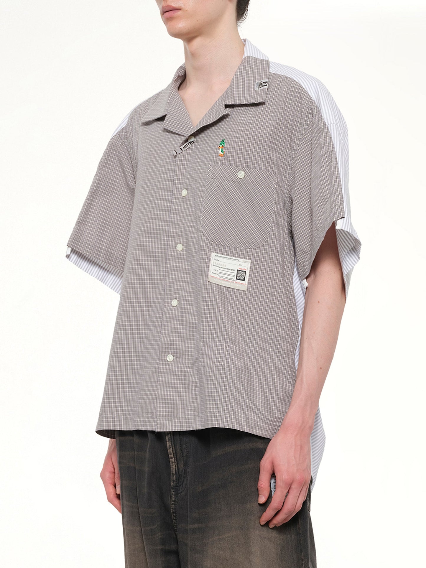 MAISON MIHARA YASUHIRO Combined Shirts (Grey)