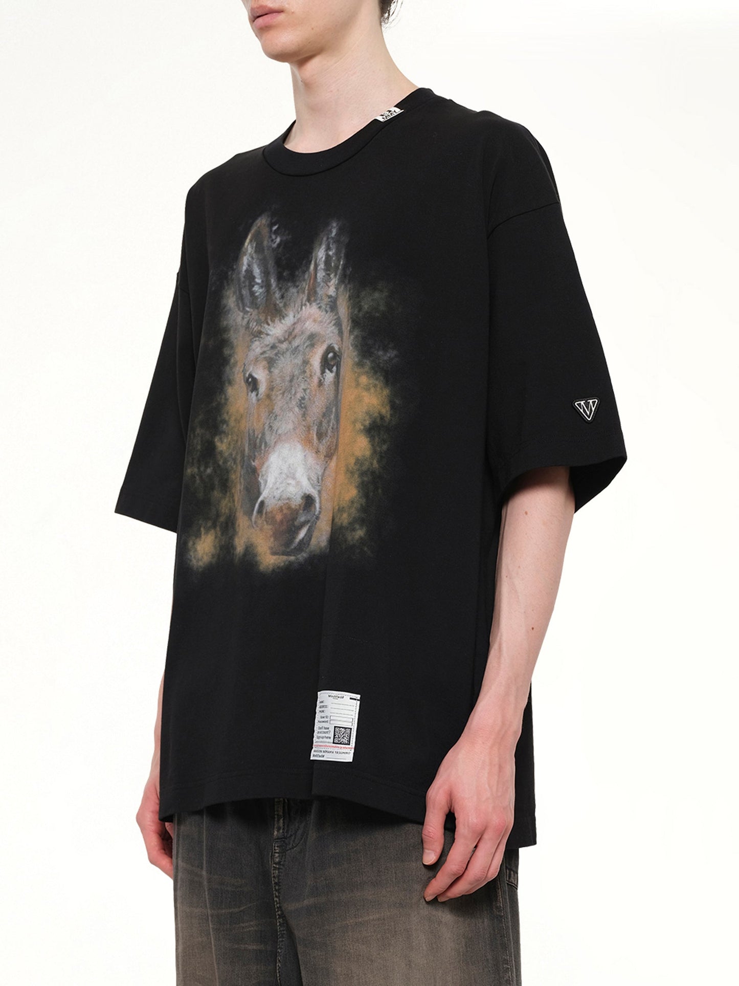 MAISON MIHARA YASUHIRO Horse Printed T-Shirt (Black)