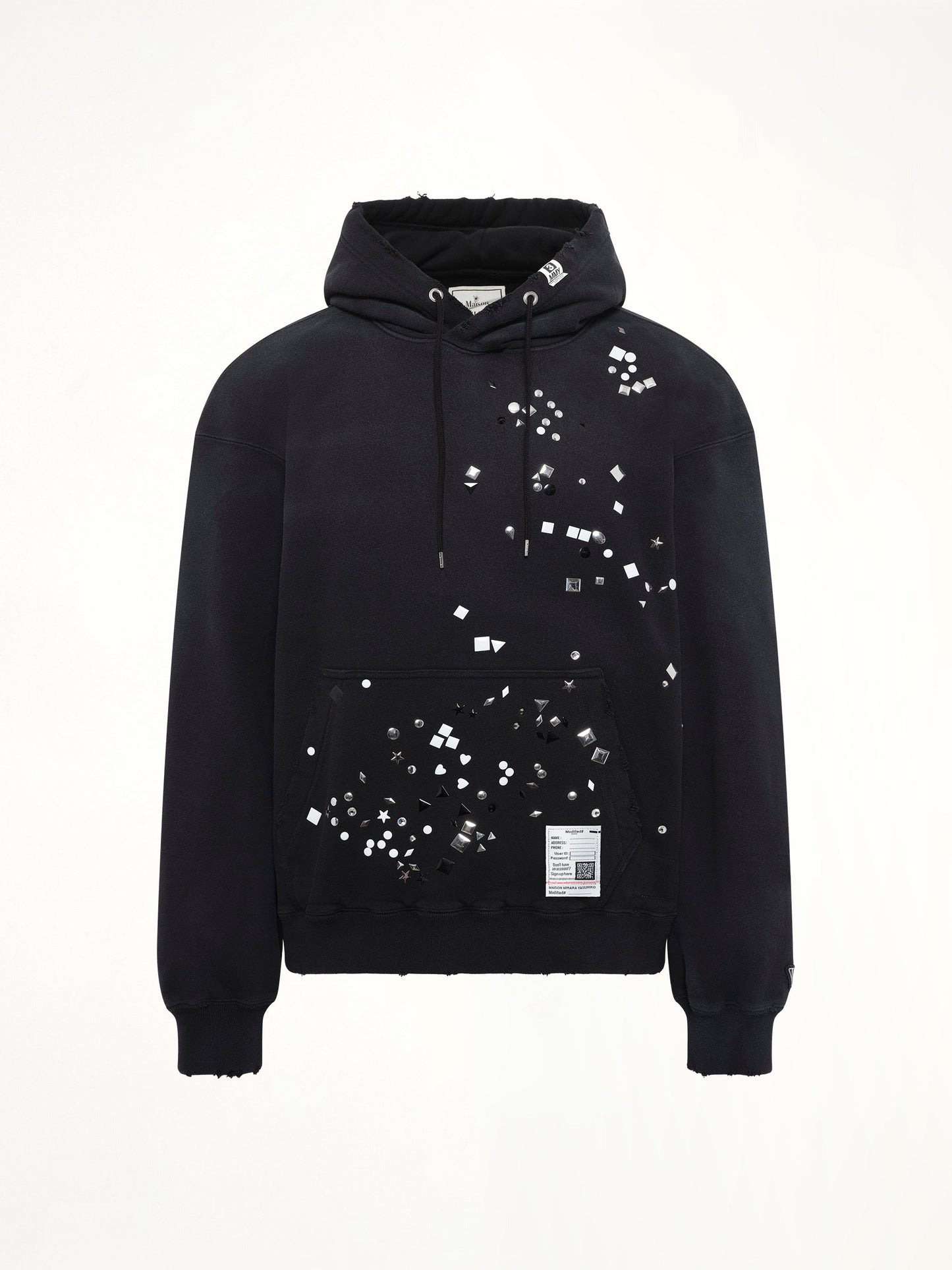 MAISON MIHARA YASUHIRO Embellished Hoodie (Black)