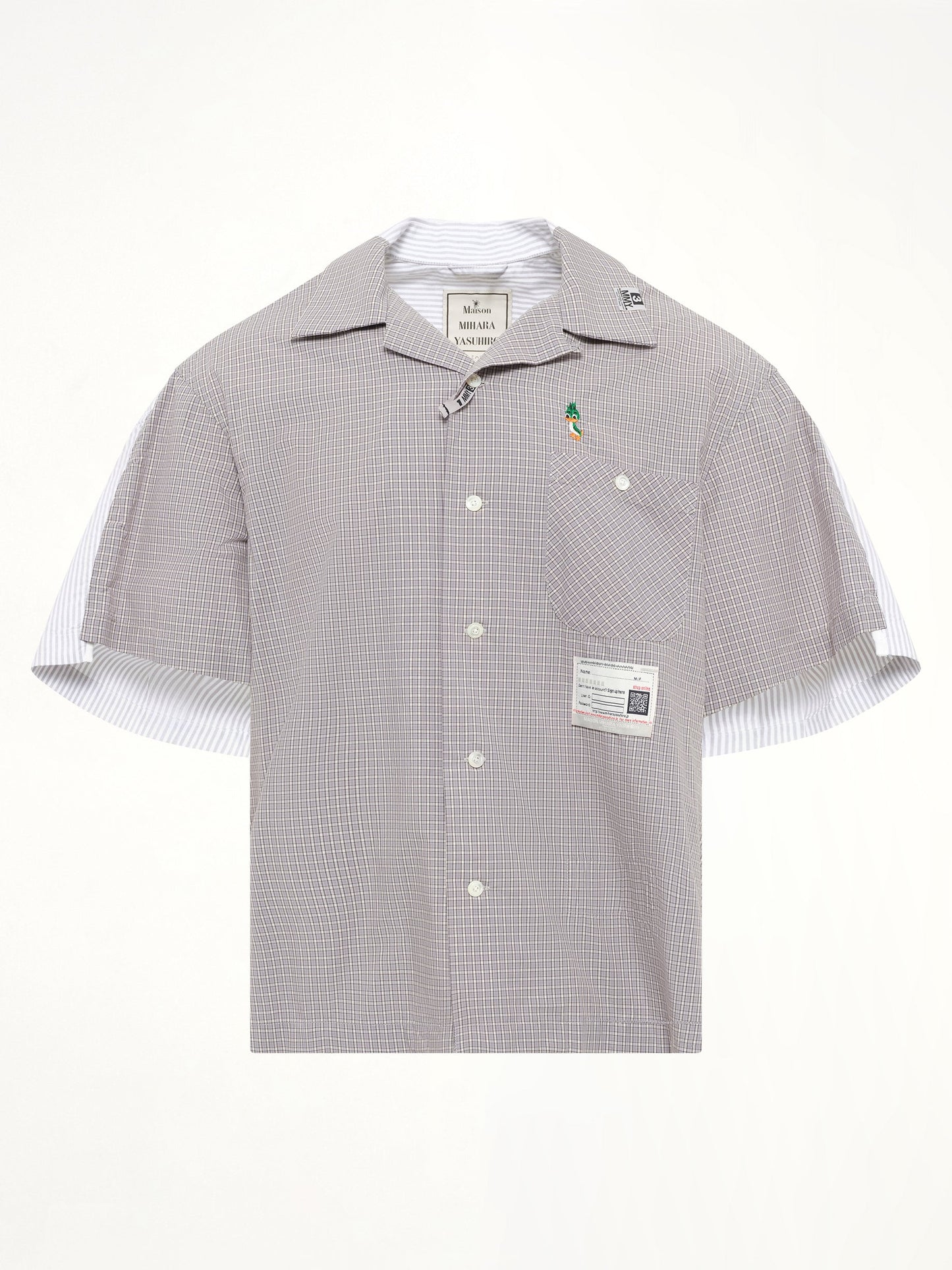 MAISON MIHARA YASUHIRO Combined Shirts (Grey)