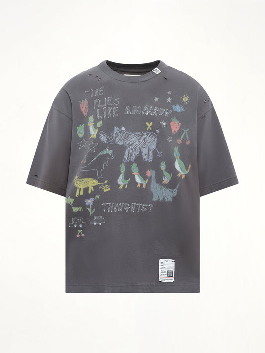 MAISON MIHARA YASUHIRO Kids Doodle T-Shirt (Black)