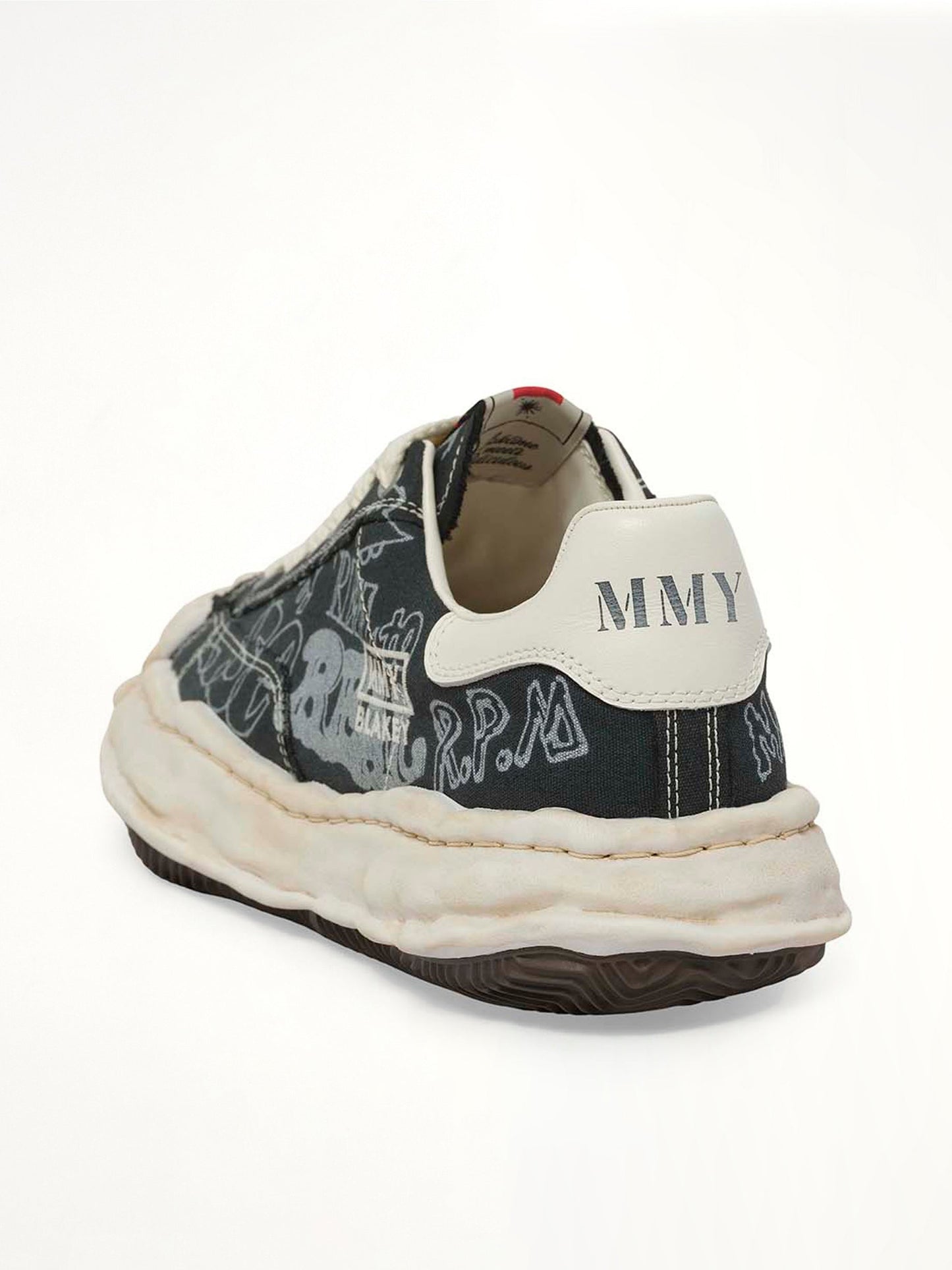 MAISON MIHARA YASUHIRO Blakey OG Graffiti Printed Sneaker (Black)