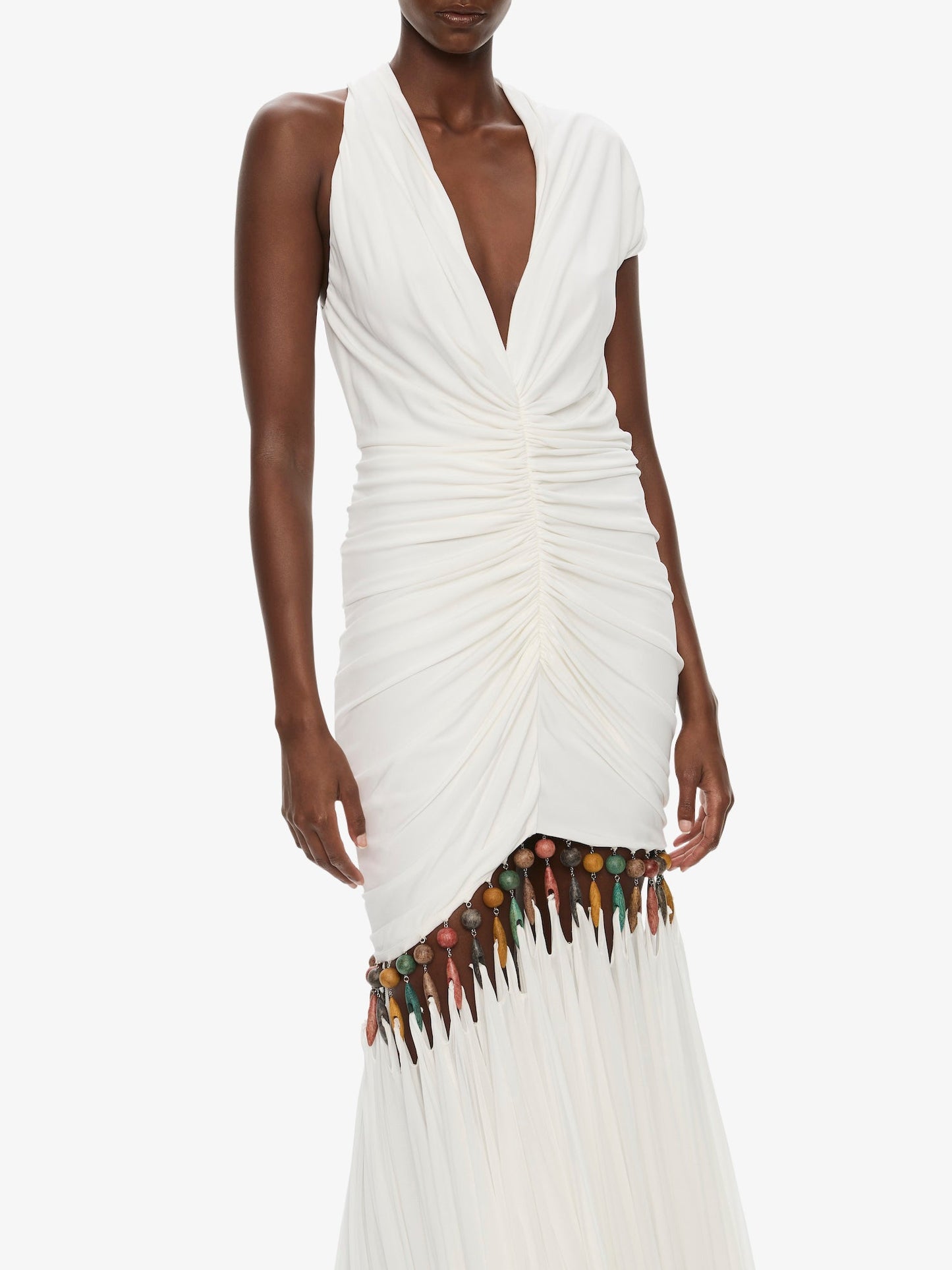 CHRISTOPHER ESBER Tropique Droplet Gown (White)