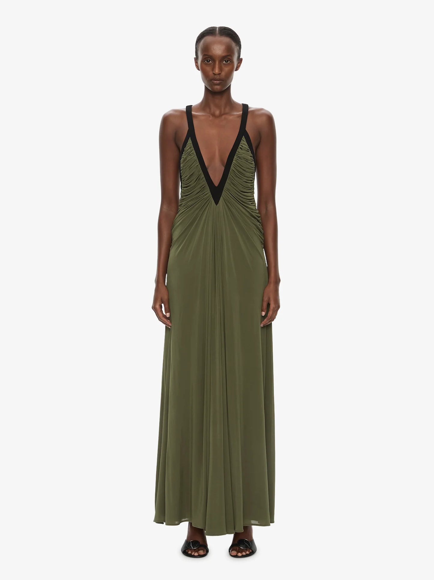 Image of Dresses. Product name - Suspended Jersey Outline Dress in Black colour by brand - CHRISTOPHER ESBER
