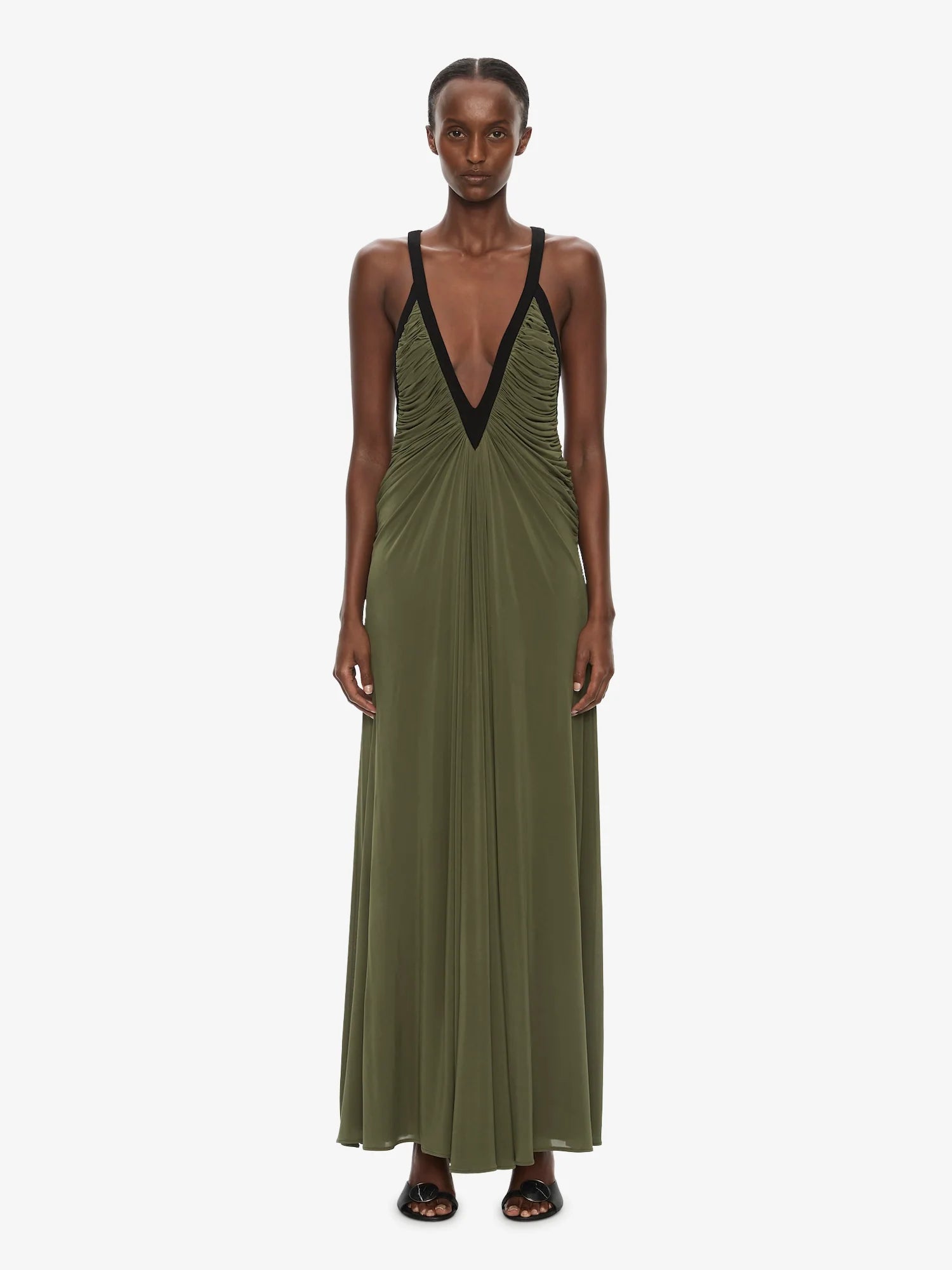 Image of Dresses. Product name - Suspended Jersey Outline Dress in Black colour by brand - CHRISTOPHER ESBER
